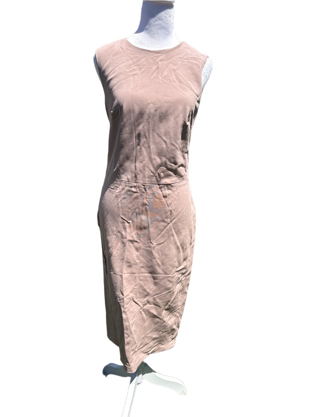 Ralph Lauren Purple Label Sleeveless Dusty Rose Midi Dress
